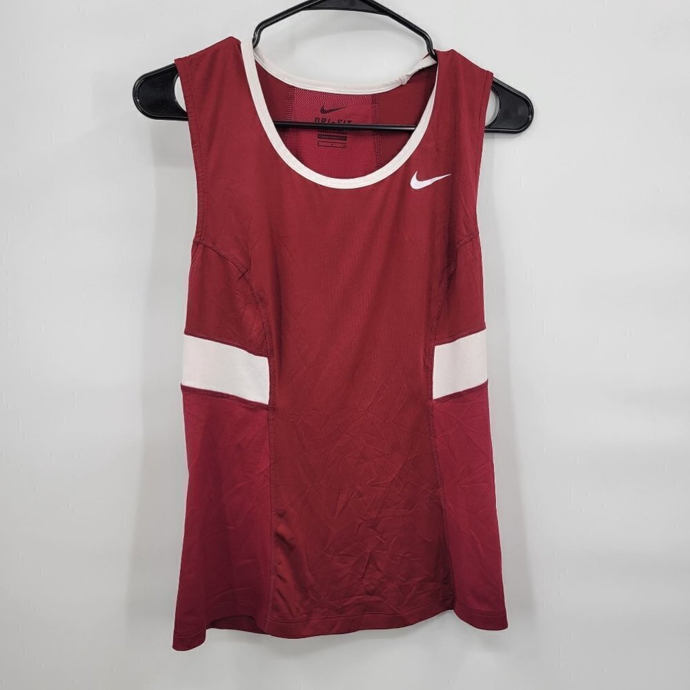 Nike Dri-Fit Lacrosse Power Tank Top Crewneck Jersey Stretch Mesh Small Womens